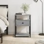 Sonoma gray engineered wood bedside table 40x42x55 cm by vidaXL, Nightstands - Ref: Foro24-826079, Price: 49,85 €, Discount: %