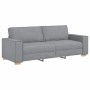 Juego de Sofá con cojín 3 pcs Gris 220 x 78 x 84 cm tela