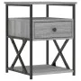 Sonoma gray engineered wood bedside table 40x42x55 cm by vidaXL, Nightstands - Ref: Foro24-826079, Price: 49,85 €, Discount: %