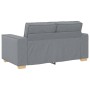 Juego de Sofá con cojín 3 pcs Gris 220 x 78 x 84 cm tela