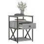 Sonoma gray engineered wood bedside table 40x42x55 cm by vidaXL, Nightstands - Ref: Foro24-826079, Price: 49,85 €, Discount: %