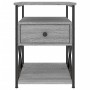 Sonoma grauer Nachttisch aus Holzwerkstoff, 40 x 42 x 55 cm von vidaXL, Nachttische - Ref: Foro24-826079, Preis: 50,44 €, Rab...