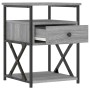 Sonoma grauer Nachttisch aus Holzwerkstoff, 40 x 42 x 55 cm von vidaXL, Nachttische - Ref: Foro24-826079, Preis: 50,44 €, Rab...