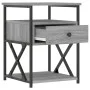 Sonoma gray engineered wood bedside table 40x42x55 cm by vidaXL, Nightstands - Ref: Foro24-826079, Price: 49,85 €, Discount: %