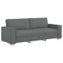 Juego de Sofá con cojín 3 pcs Gris 220 x 78 x 84 cm tela