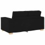 Juego de Sofá con cojín 3 pcs Negro 220 x 78 x 84 cm tela