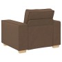 Juego de Sofá con cojín 3 pcs Marrón 220 x 78 x 84 cm tela