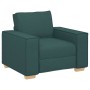 Juego de Sofá 3 pcs Verde oscuro 220 x 78 x 84 cm tela