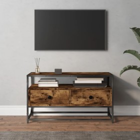 TV-Schrank aus geräuchertem Eichensperrholz, 80 x 35 x 45 cm von vidaXL, TV-Möbel - Ref: Foro24-826312, Preis: 87,92 €, Rabat...