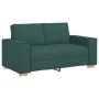 Juego de Sofá 3 pcs Verde oscuro 220 x 78 x 84 cm tela