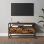 TV-Schrank aus geräuchertem Eichensperrholz, 80 x 35 x 45 cm von vidaXL, TV-Möbel - Ref: Foro24-826312, Preis: 87,92 €, Rabat...
