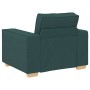 Juego de Sofá 3 pcs Verde oscuro 220 x 78 x 84 cm tela
