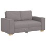 Juego de Sofá con cojín 3 pcs Taupé 220 x 78 x 84 cm tela
