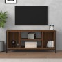 Brown oak plywood TV cabinet 102x35x45 cm by vidaXL, TV Furniture - Ref: Foro24-826289, Price: 56,48 €, Discount: %