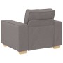 Juego de Sofá con cojín 3 pcs Taupé 220 x 78 x 84 cm tela