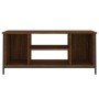 Brown oak plywood TV cabinet 102x35x45 cm by vidaXL, TV Furniture - Ref: Foro24-826289, Price: 56,48 €, Discount: %