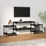 Schwarzer TV-Schrank aus Sperrholz, 157 x 35 x 52 cm von vidaXL, TV-Möbel - Ref: Foro24-826320, Preis: 48,17 €, Rabatt: %