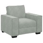 Juego de Sofá con cojín 3 pcs Gris 220 x 78 x 84 cm Terciopelo