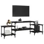 Schwarzer TV-Schrank aus Sperrholz, 157 x 35 x 52 cm von vidaXL, TV-Möbel - Ref: Foro24-826320, Preis: 48,17 €, Rabatt: %