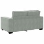 Juego de Sofá con cojín 3 pcs Gris 220 x 78 x 84 cm Terciopelo