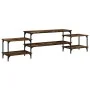 Smoked oak plywood TV cabinet 197x35x52 cm by vidaXL, TV Furniture - Ref: Foro24-826327, Price: 52,80 €, Discount: %