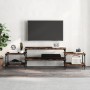TV-Schrank aus geräuchertem Eichensperrholz, 197 x 35 x 52 cm von vidaXL, TV-Möbel - Ref: Foro24-826327, Preis: 53,34 €, Raba...