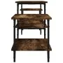 Smoked oak plywood TV cabinet 197x35x52 cm by vidaXL, TV Furniture - Ref: Foro24-826327, Price: 52,80 €, Discount: %