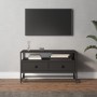 Schwarzer TV-Schrank aus Sperrholz, 80 x 35 x 45 cm von vidaXL, TV-Möbel - Ref: Foro24-826310, Preis: 56,28 €, Rabatt: %