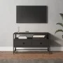 Schwarzer TV-Schrank aus Sperrholz, 80 x 35 x 45 cm von vidaXL, TV-Möbel - Ref: Foro24-826310, Preis: 55,58 €, Rabatt: %