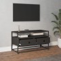Schwarzer TV-Schrank aus Sperrholz, 80 x 35 x 45 cm von vidaXL, TV-Möbel - Ref: Foro24-826310, Preis: 56,28 €, Rabatt: %