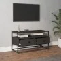 Schwarzer TV-Schrank aus Sperrholz, 80 x 35 x 45 cm von vidaXL, TV-Möbel - Ref: Foro24-826310, Preis: 55,58 €, Rabatt: %