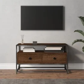 TV-Schrank aus braunem Eichensperrholz, 80 x 35 x 45 cm von vidaXL, TV-Möbel - Ref: Foro24-826314, Preis: 62,88 €, Rabatt: %