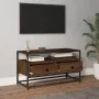 TV-Schrank aus braunem Eichensperrholz, 80 x 35 x 45 cm von vidaXL, TV-Möbel - Ref: Foro24-826314, Preis: 62,88 €, Rabatt: %