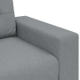Juego de Sofá con cojín con almohada 3 pcs Gris tela
