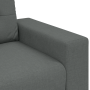 Juego de Sofá con cojín con almohada 3 pcs Gris tela