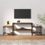 TV-Möbel Sperrholz Eiche braun 157x35x52 cm von vidaXL, TV-Möbel - Ref: Foro24-826324, Preis: 55,83 €, Rabatt: %