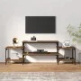 TV stand made of brown oak plywood 157x35x52 cm by vidaXL, TV Furniture - Ref: Foro24-826324, Price: 55,30 €, Discount: %