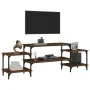 TV stand made of brown oak plywood 157x35x52 cm by vidaXL, TV Furniture - Ref: Foro24-826324, Price: 55,30 €, Discount: %