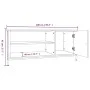 TV-Schrank aus geräuchertem Eichensperrholz, 100 x 40 x 45 cm von vidaXL, TV-Möbel - Ref: Foro24-826302, Preis: 63,17 €, Raba...