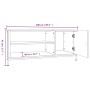 TV-Schrank aus geräuchertem Eichensperrholz, 100 x 40 x 45 cm von vidaXL, TV-Möbel - Ref: Foro24-826302, Preis: 64,28 €, Raba...