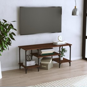 TV-Schrank aus braunem Eichensperrholz, 102 x 35 x 45,5 cm von vidaXL, TV-Möbel - Ref: Foro24-826334, Preis: 50,97 €, Rabatt: %