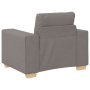 Juego de Sofá con cojín con almohada 3 pcs Taupé tela