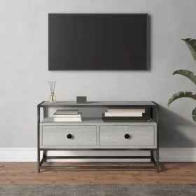 Sonoma TV-Möbel aus grauem Sperrholz 80x35x45 cm von vidaXL, TV-Möbel - Ref: Foro24-826313, Preis: 62,88 €, Rabatt: %