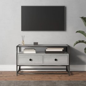 TV stand made of gray Sonoma plywood, measuring 80x35x45 cm. by vidaXL, TV Furniture - Ref: Foro24-826313, Price: 63,66 €, Di...