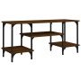 Mueble de TV madera contrachapada marrón roble 102x35x45,5 cm de vidaXL, Muebles TV - Ref: Foro24-826334, Precio: 50,88 €