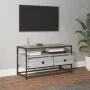 Mueble para TV madera contrachapada gris Sonoma 80x35x45 cm de vidaXL, Muebles TV - Ref: Foro24-826313, Precio: 62,88 €, Desc...