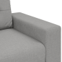 Juego de Sofá con cojín con almohada 3 pcs Gris tela