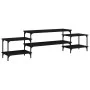 Mueble para TV madera contrachapada negro 197x35x52 cm de vidaXL, Muebles TV - Ref: Foro24-826325, Precio: 72,36 €, Descuento: %