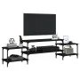 Mueble para TV madera contrachapada negro 197x35x52 cm de vidaXL, Muebles TV - Ref: Foro24-826325, Precio: 72,36 €, Descuento: %