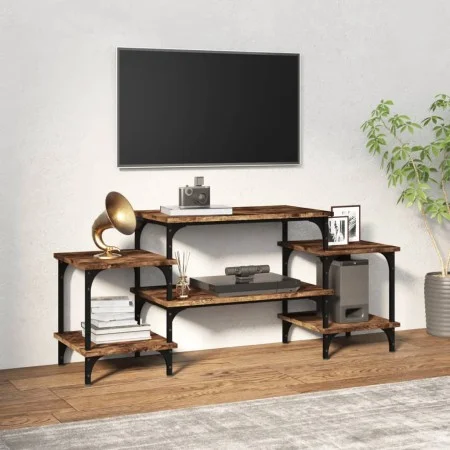 Mueble para TV madera contrachapada roble ahumado 117x35x52 cm de vidaXL, Muebles TV - Ref: Foro24-826317, Precio: 52,67 €, D...